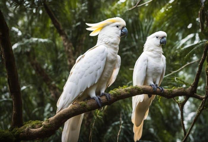 White Cockatoo Natural Habitats