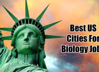 best US cities for biology jobs