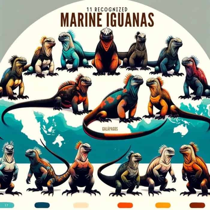 Marine Iguana Sub-Species