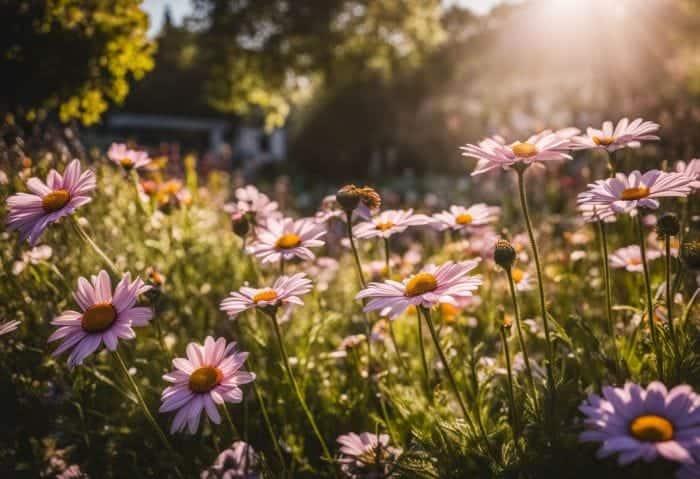 Daisies In The Garden