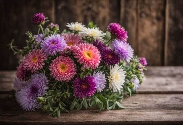 Different Colors Of Asters