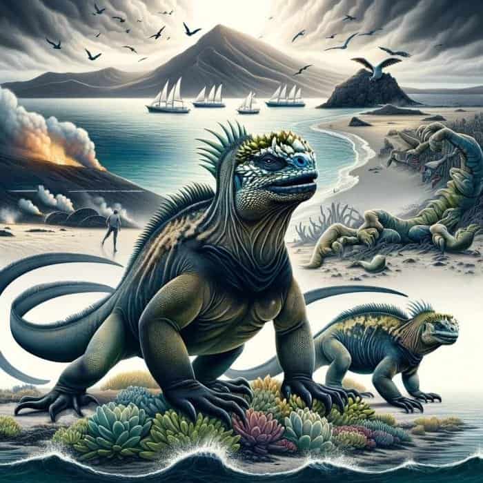 Marine Iguana Responses To Environmental Changes