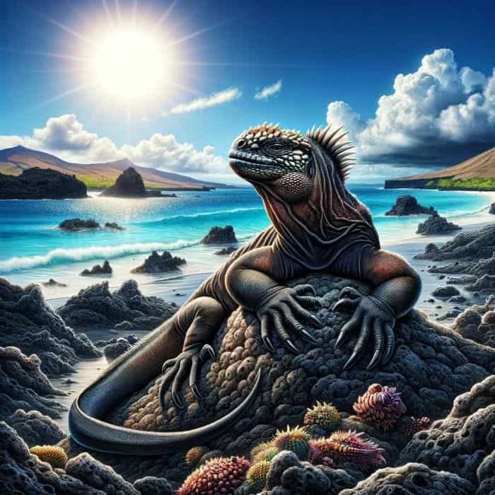 Marine Iguana Thermoregulation Abilities